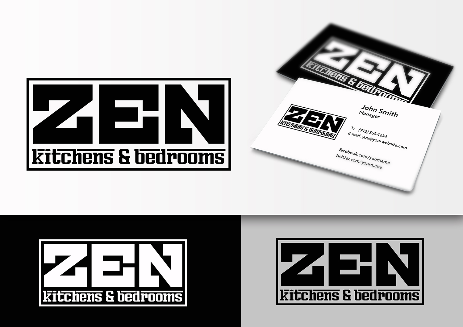 Diseño de Logo por maria-kaz para Zen kitchens & bedrooms | Diseño #9855150