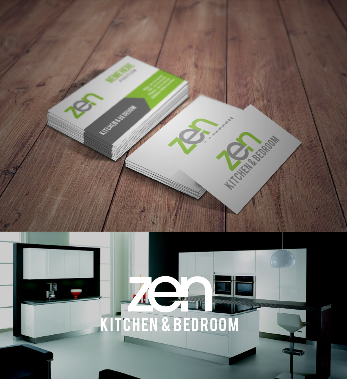 Logo Design by Ahmad Foysal for Zen kitchens & bedrooms | Design #9857987