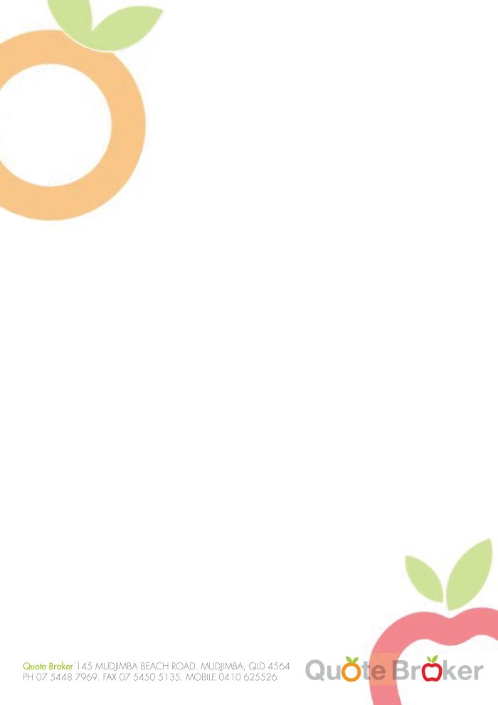 Letterhead Design by Aji for quote broker | Design #428859