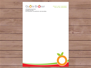Letterhead Design by Priyo Subarkah for quote broker | Design: #427236
