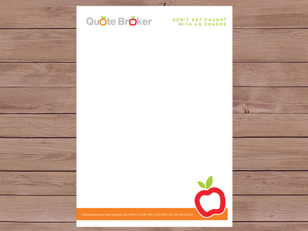 Letterhead Design by Priyo Subarkah for quote broker | Design #427239