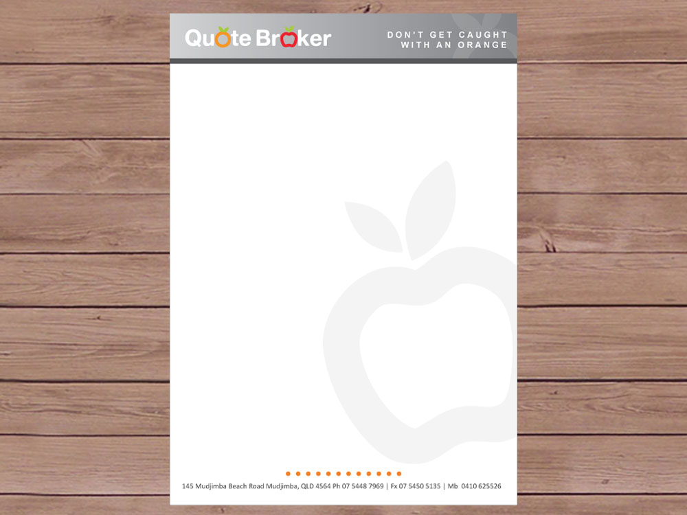 Letterhead Design by Priyo Subarkah for quote broker | Design #427264