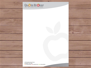 Letterhead Design by Priyo Subarkah for quote broker | Design: #427270
