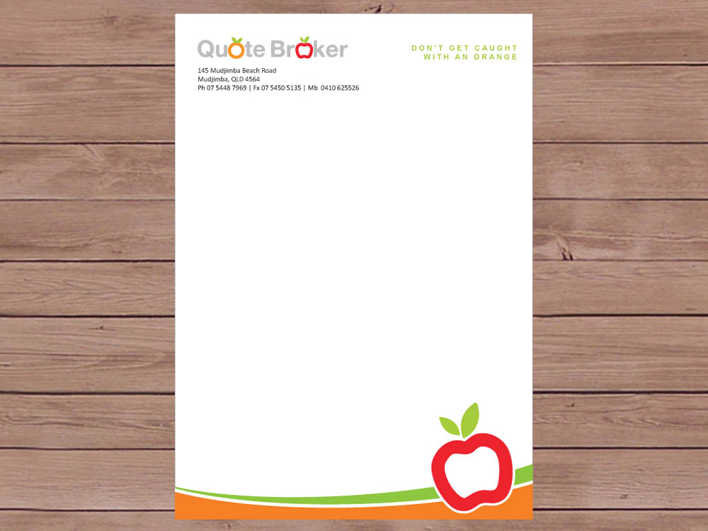 Letterhead Design by Priyo Subarkah for quote broker | Design #427987