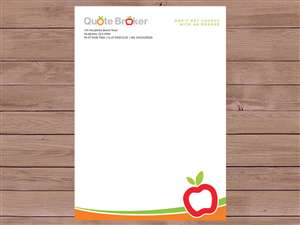 Letterhead Design by Priyo Subarkah for quote broker | Design: #427987
