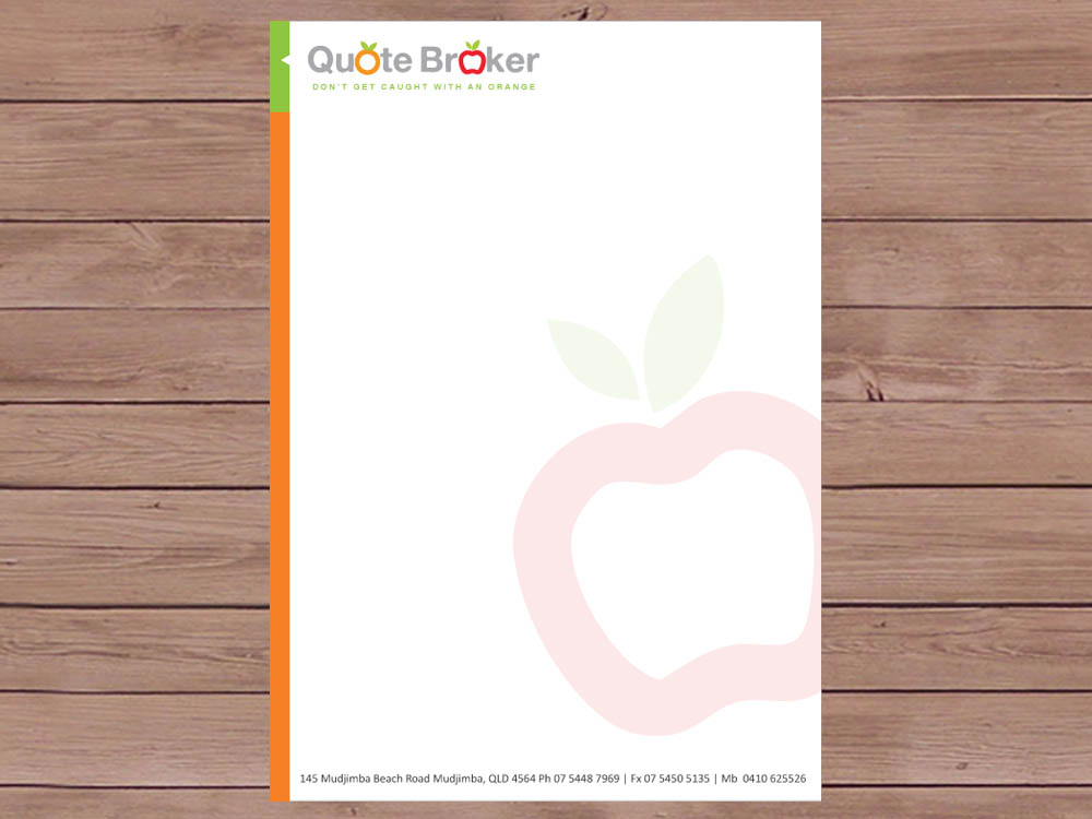 Letterhead Design by Priyo Subarkah for quote broker | Design #427992