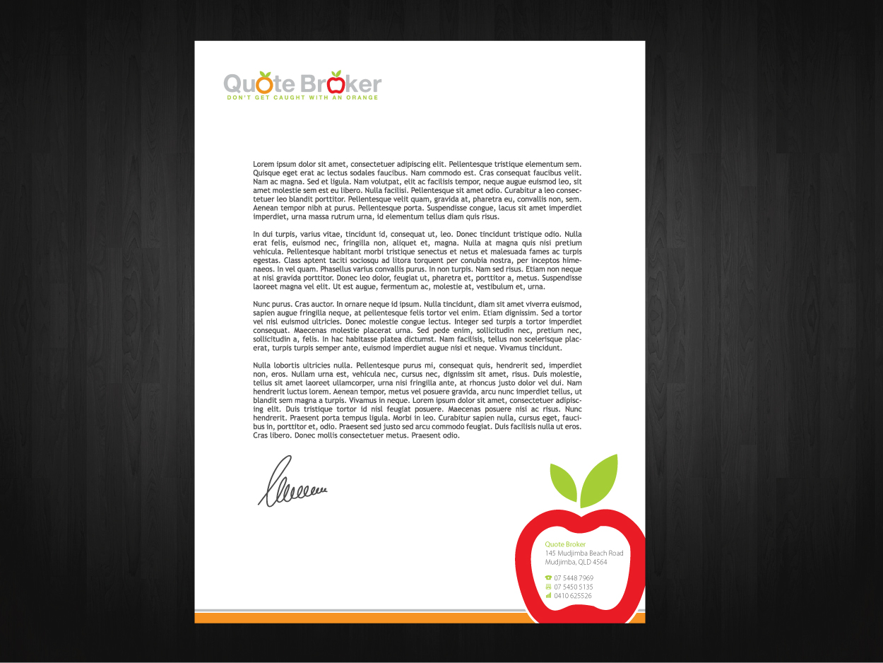 Design En-Tête par Nila pour quote broker | Design #426292