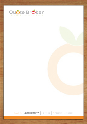 Letterhead Design by Vonny Setiawan for quote broker | Design: #429070