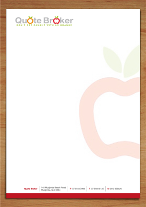 Letterhead Design by Vonny Setiawan for quote broker | Design: #429071