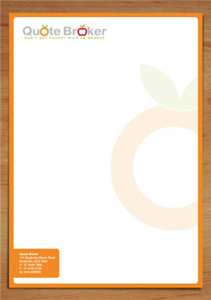 Letterhead Design by Vonny Setiawan for quote broker | Design: #429078