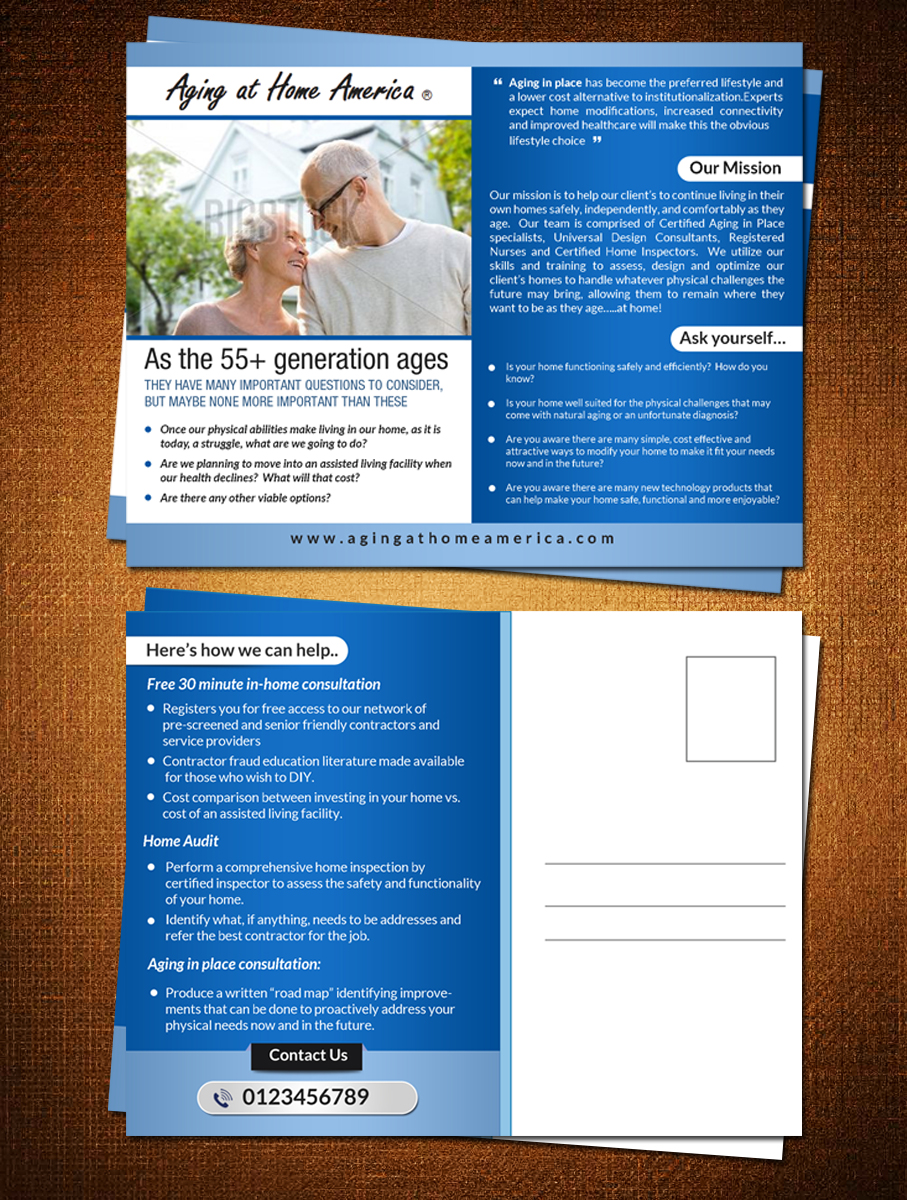 Postkarten-Design von debdesign für dieses Projekt | Design #9742134