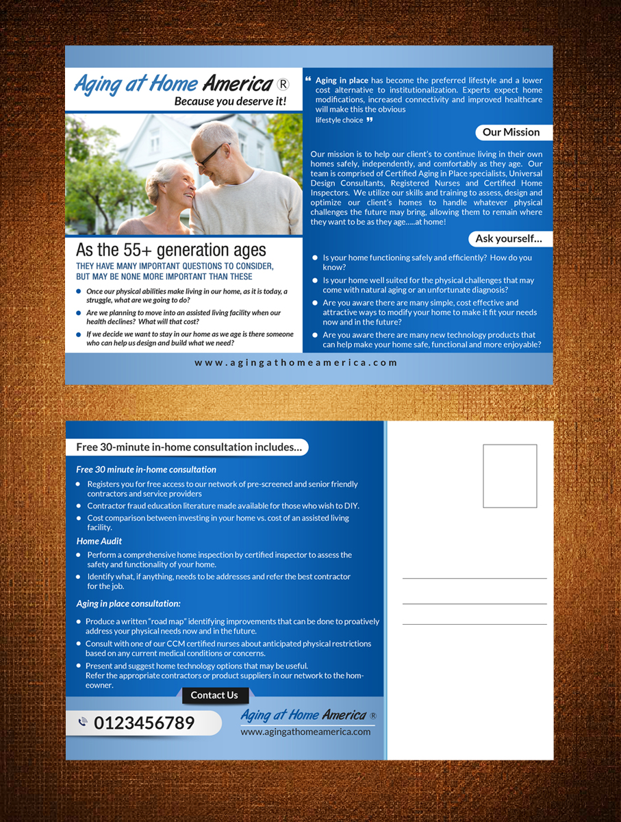 Postkarten-Design von debdesign für dieses Projekt | Design #9839712