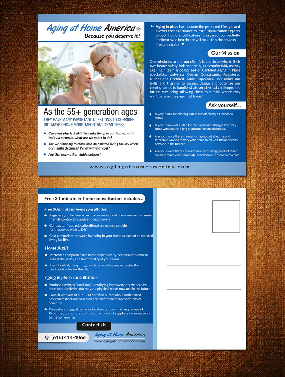 Postkarten-Design von debdesign für dieses Projekt | Design #9852143