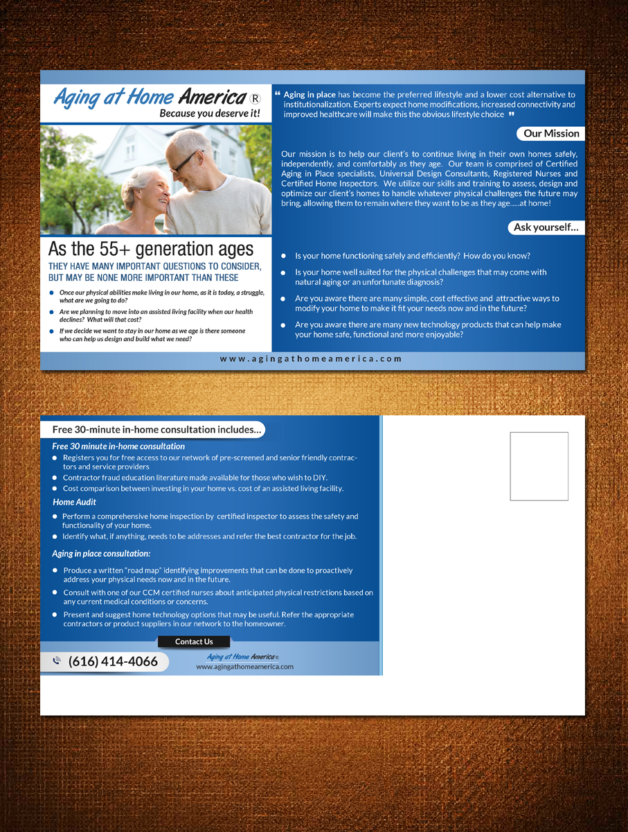 Postkarten-Design von debdesign für dieses Projekt | Design #9878165