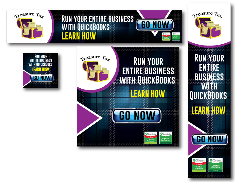 Banner Ad Design by TedAtkinson for Treasure Tax, LLC | Design #9698366