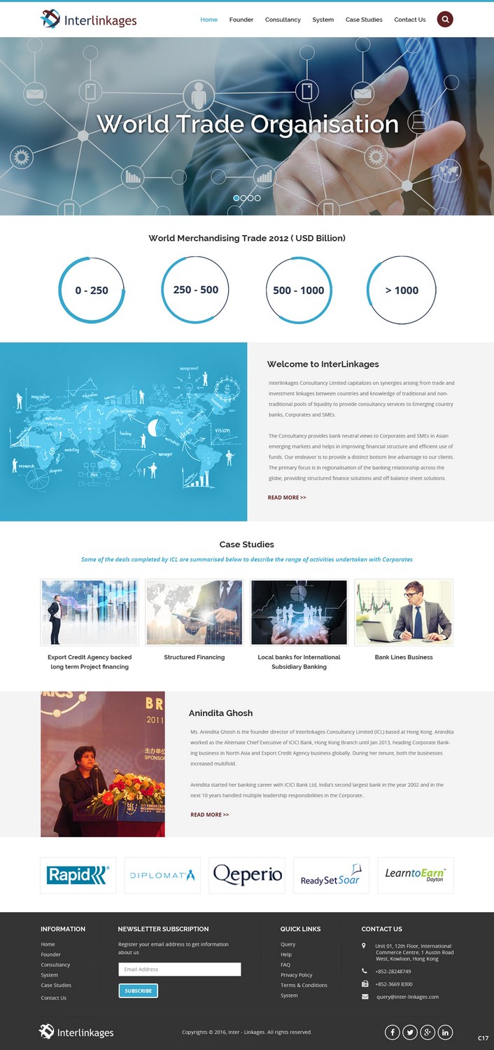 Web Design by pb for Interlinkages Consultancy Limited | Design #9698154