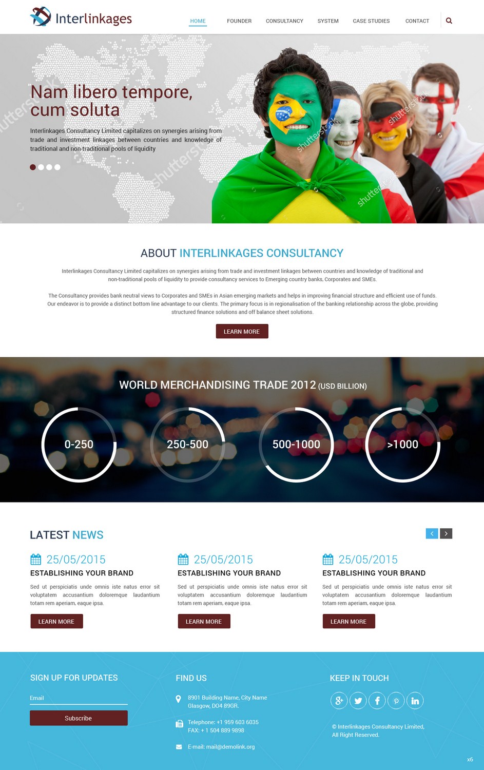 Web Design by pb for Interlinkages Consultancy Limited | Design #9698155