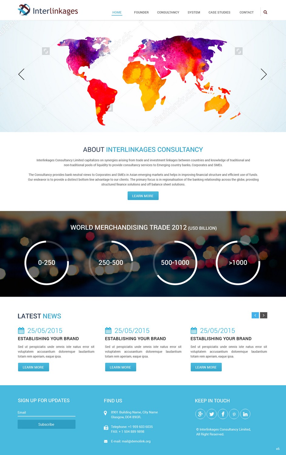 Web-Design von pb für Interlinkages Consultancy Limited | Design #9698156