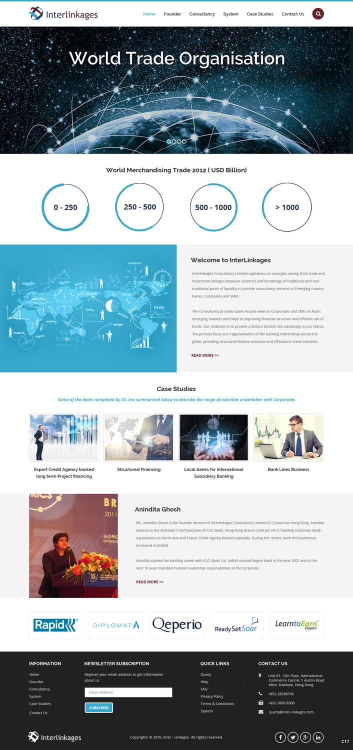 Web-Design von pb für Interlinkages Consultancy Limited | Design #9698157