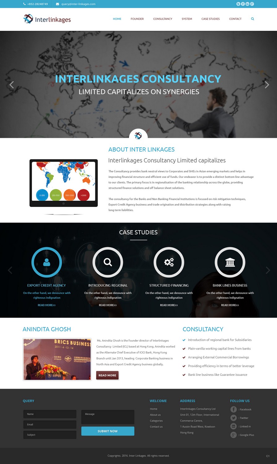 Web-Design von pb für Interlinkages Consultancy Limited | Design #9698164