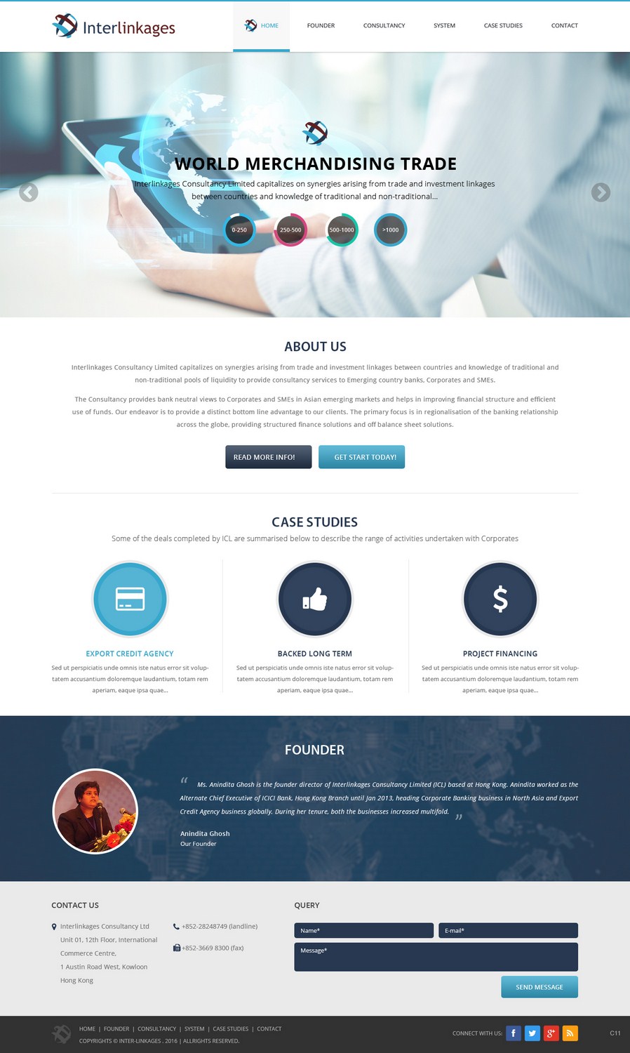 Web-Design von pb für Interlinkages Consultancy Limited | Design #9698167