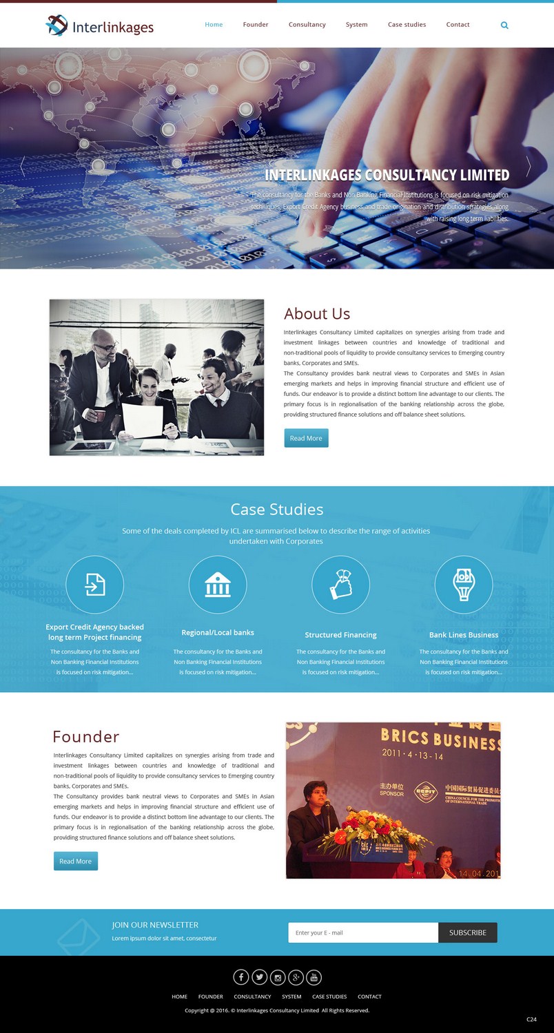 Web-Design von pb für Interlinkages Consultancy Limited | Design #9698168