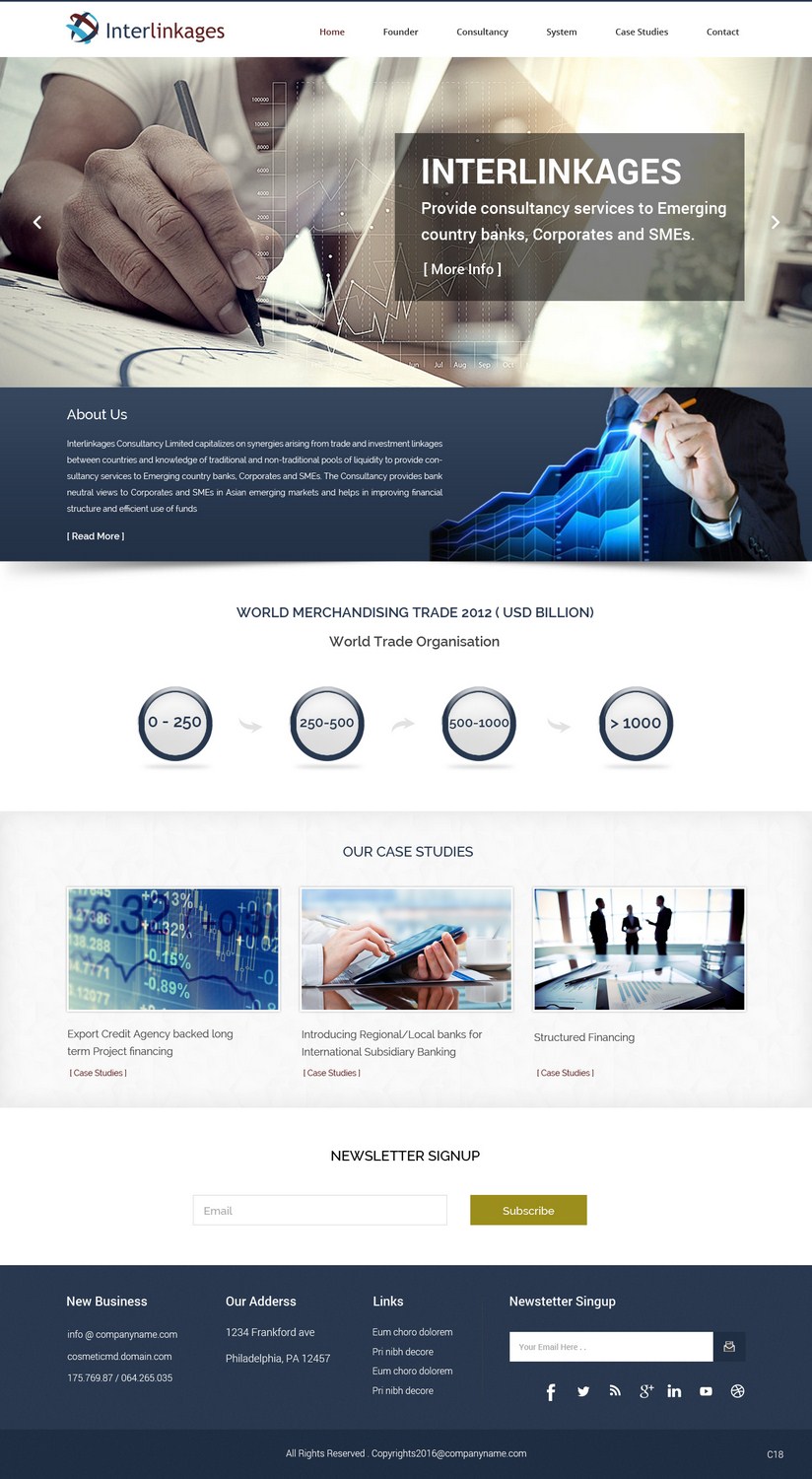 Web-Design von pb für Interlinkages Consultancy Limited | Design #9717532