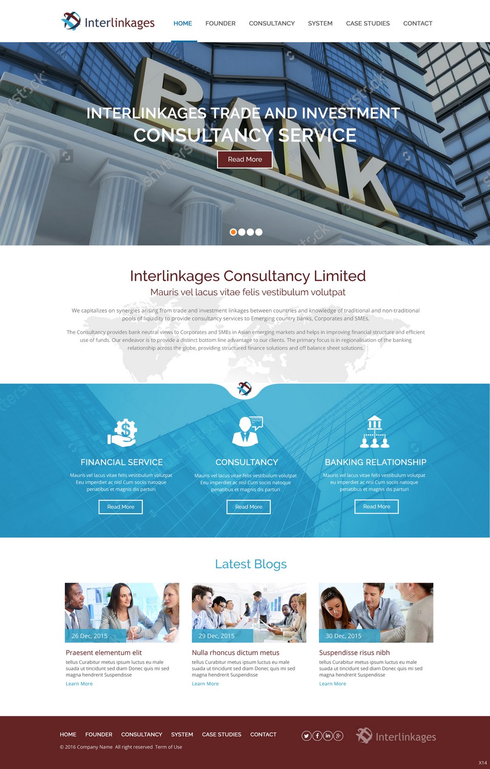 Web Design par pb pour Interlinkages Consultancy Limited | Design #9717533