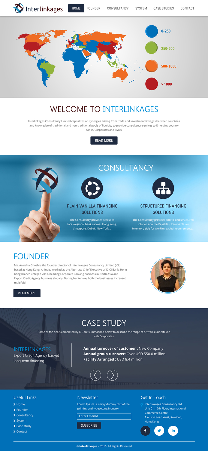 Web Design by rightway for Interlinkages Consultancy Limited | Design #9695790