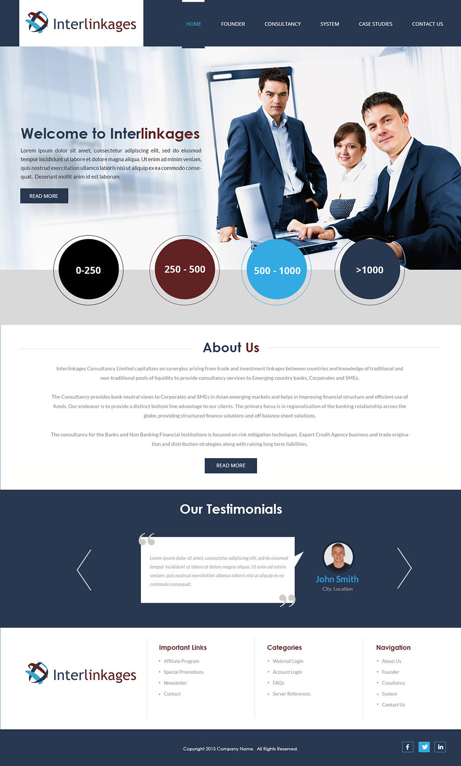 Web Design by Creations Box 2015 for Interlinkages Consultancy Limited | Design #9701472