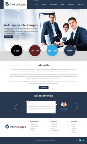 Web-Design von Creations Box 2015 für Interlinkages Consultancy Limited | Design: #9701472
