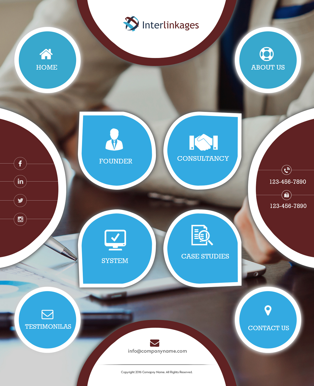 Web Design by Creations Box 2015 for Interlinkages Consultancy Limited | Design #9701477