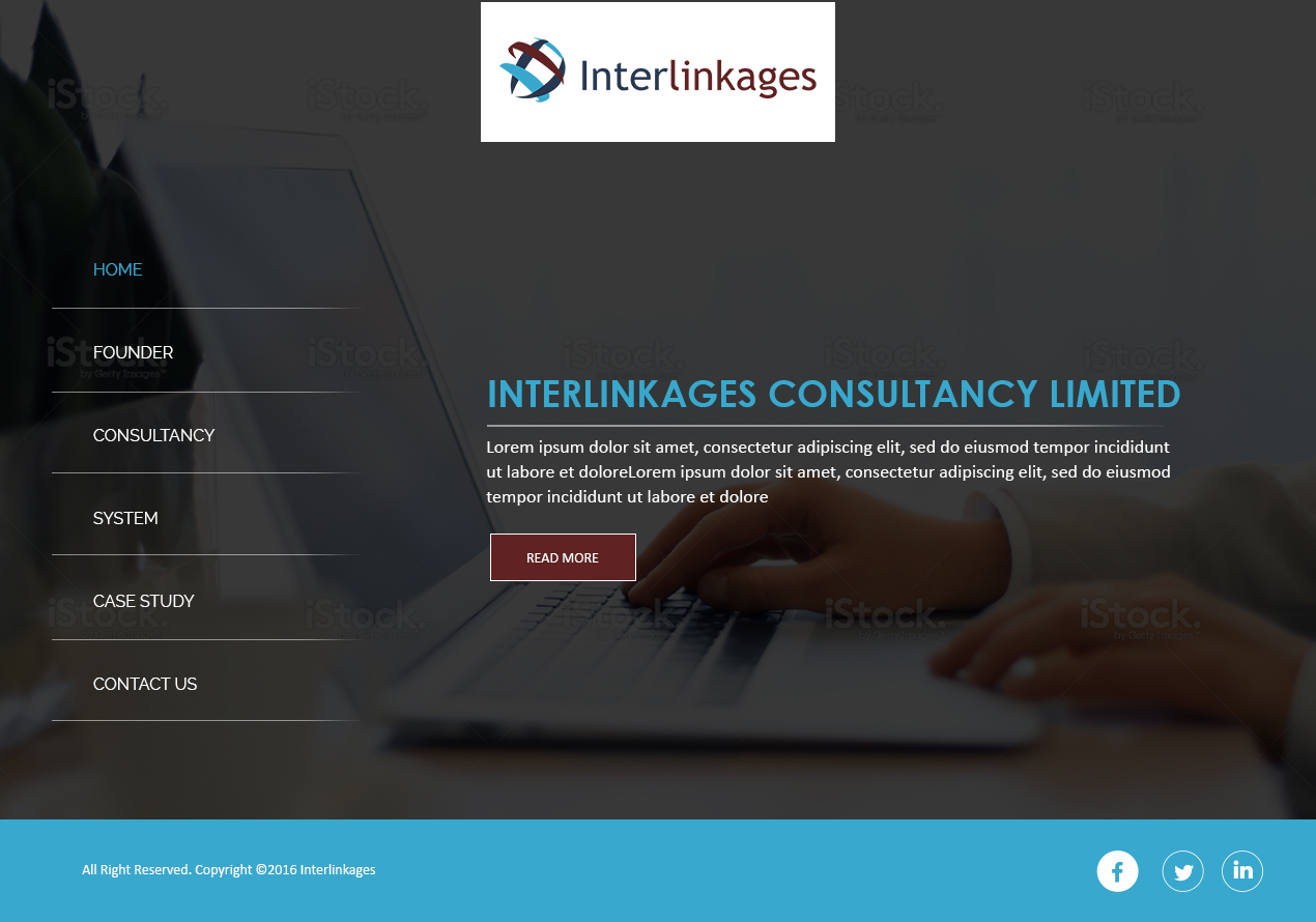 Web-Design von Creations Box 2015 für Interlinkages Consultancy Limited | Design #9701478