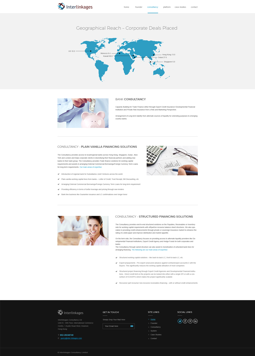 Web Design by Vikram M for Interlinkages Consultancy Limited | Design #10119545