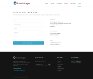 Web Design by Vikram M for Interlinkages Consultancy Limited | Design: #10119551