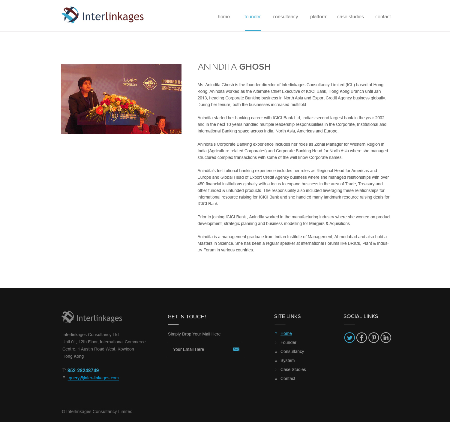 Web Design by Vikram M for Interlinkages Consultancy Limited | Design #10119555