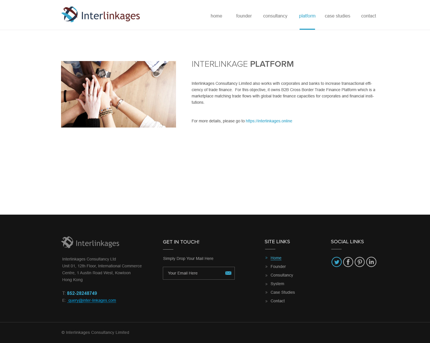 Web Design by Vikram M for Interlinkages Consultancy Limited | Design #10119556