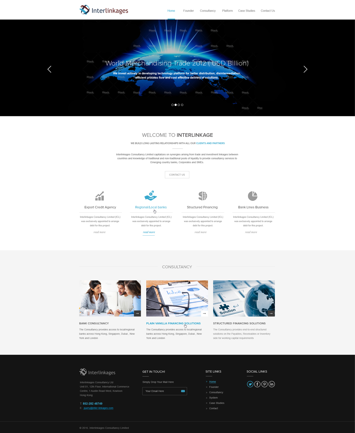 Web Design by Vikram M for Interlinkages Consultancy Limited | Design #10154488