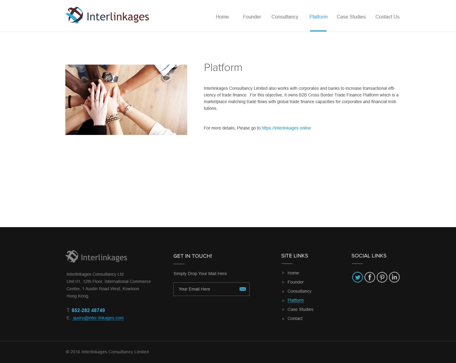 Web Design by Vikram M for Interlinkages Consultancy Limited | Design: #10154493
