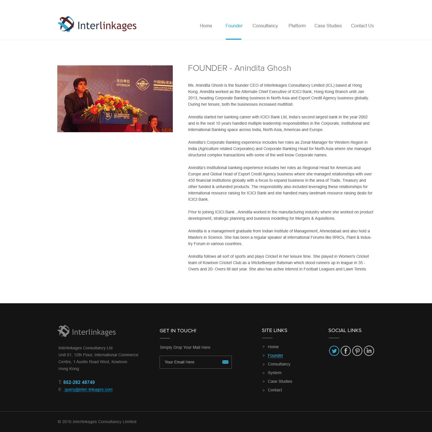 Web-Design von Vikram M für Interlinkages Consultancy Limited | Design #10154501