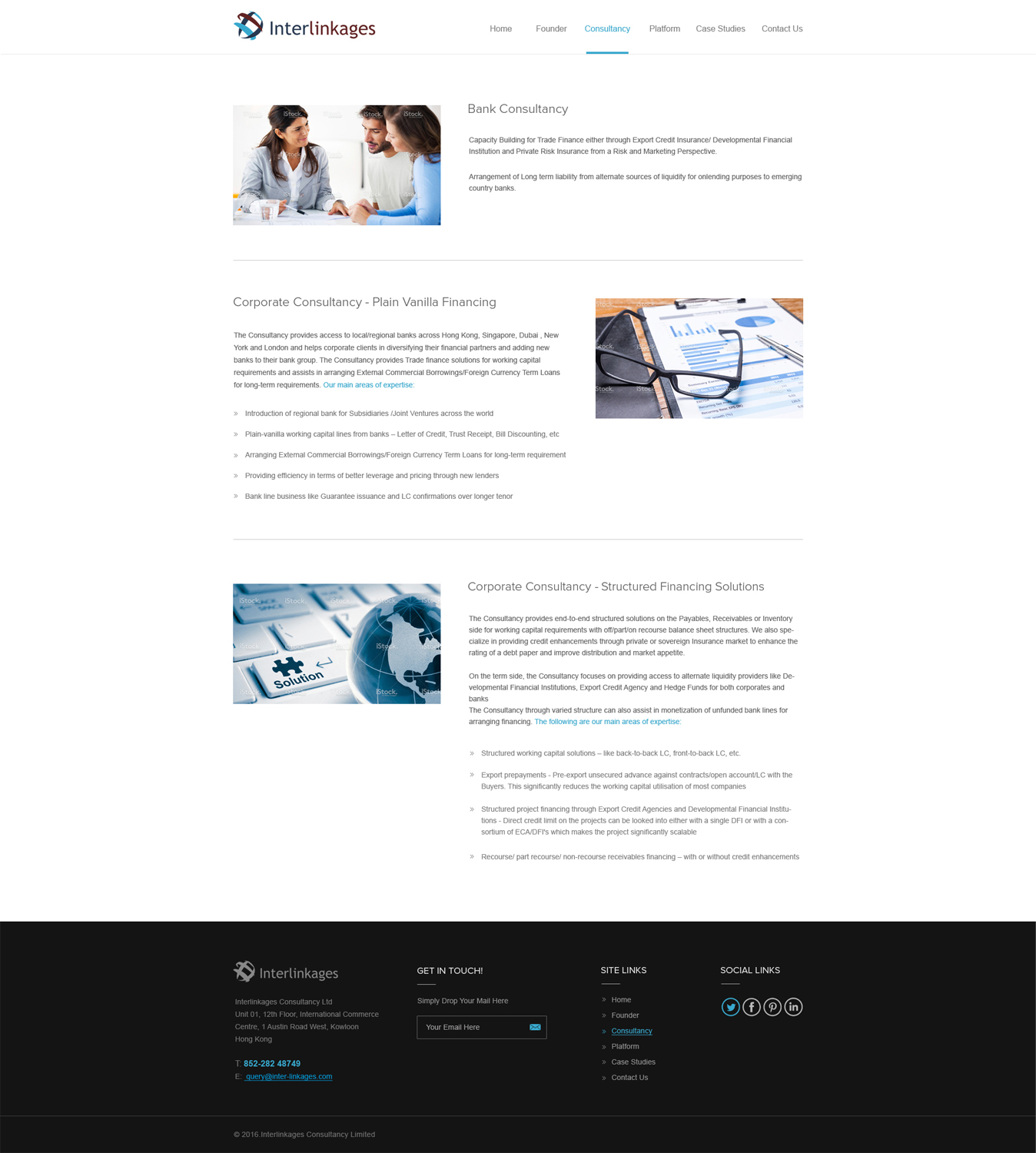 Web-Design von Vikram M für Interlinkages Consultancy Limited | Design #10154504