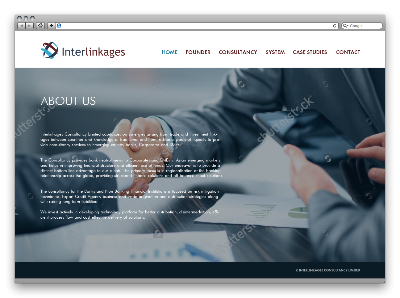 Web-Design von une.vanille für Interlinkages Consultancy Limited | Design #9812303