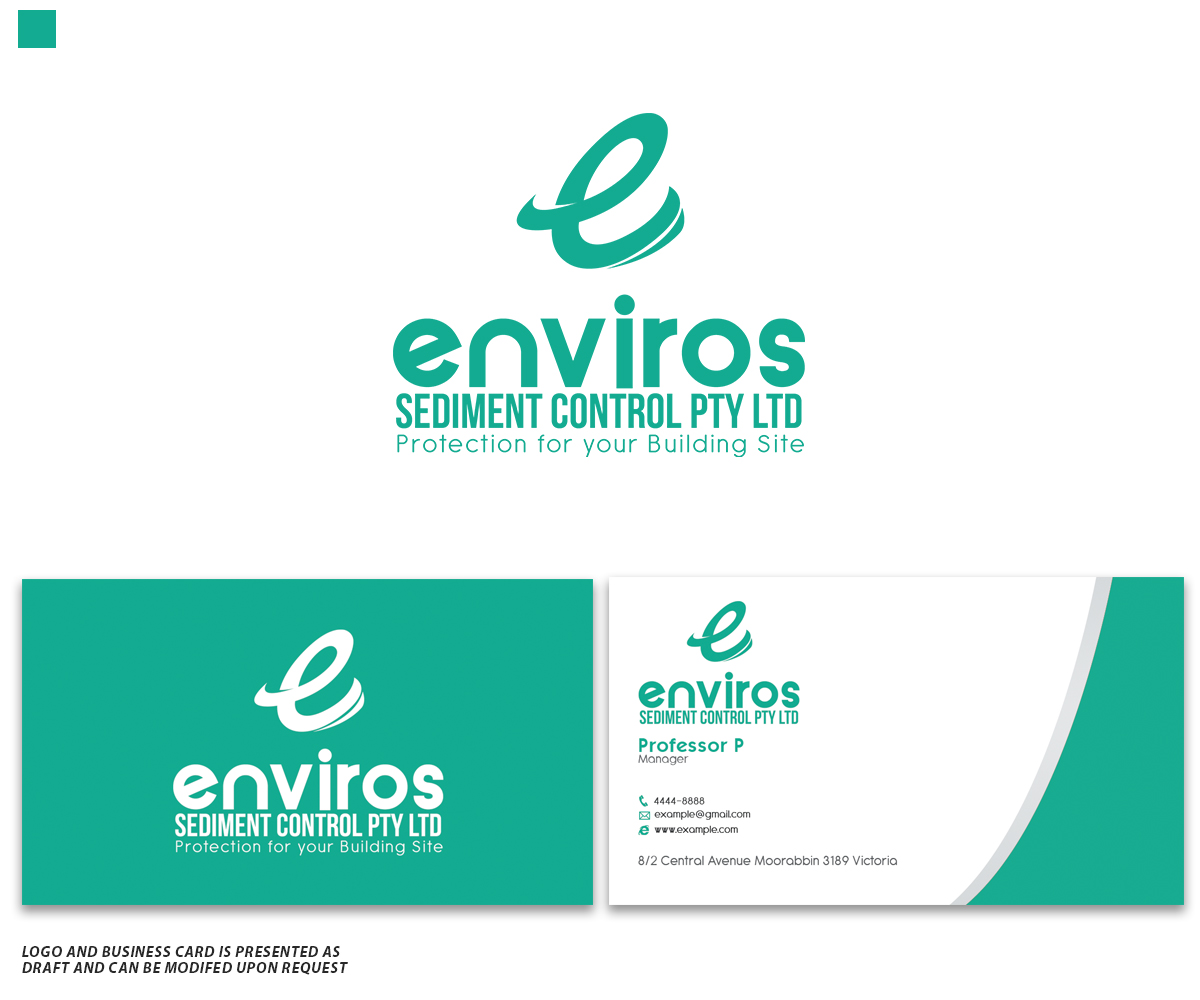 Logo Design by Professor P for Enviros Sediment Control Pty Ltd | Design #9637294