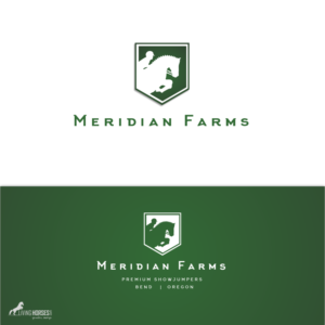 Meridian Farms, Bend, Oregon | Logo Design by Living Horses Graphics