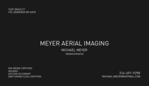 Business Card Design by Daniel Hill for MEYER AERIAL IMAGING | Design: #9655669