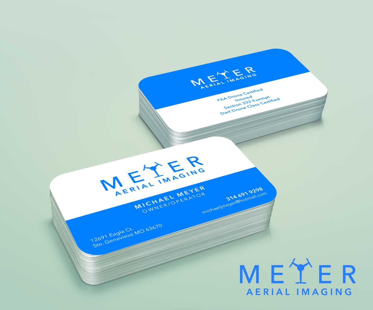 Business Card Design by R M for MEYER AERIAL IMAGING | Design #9650714