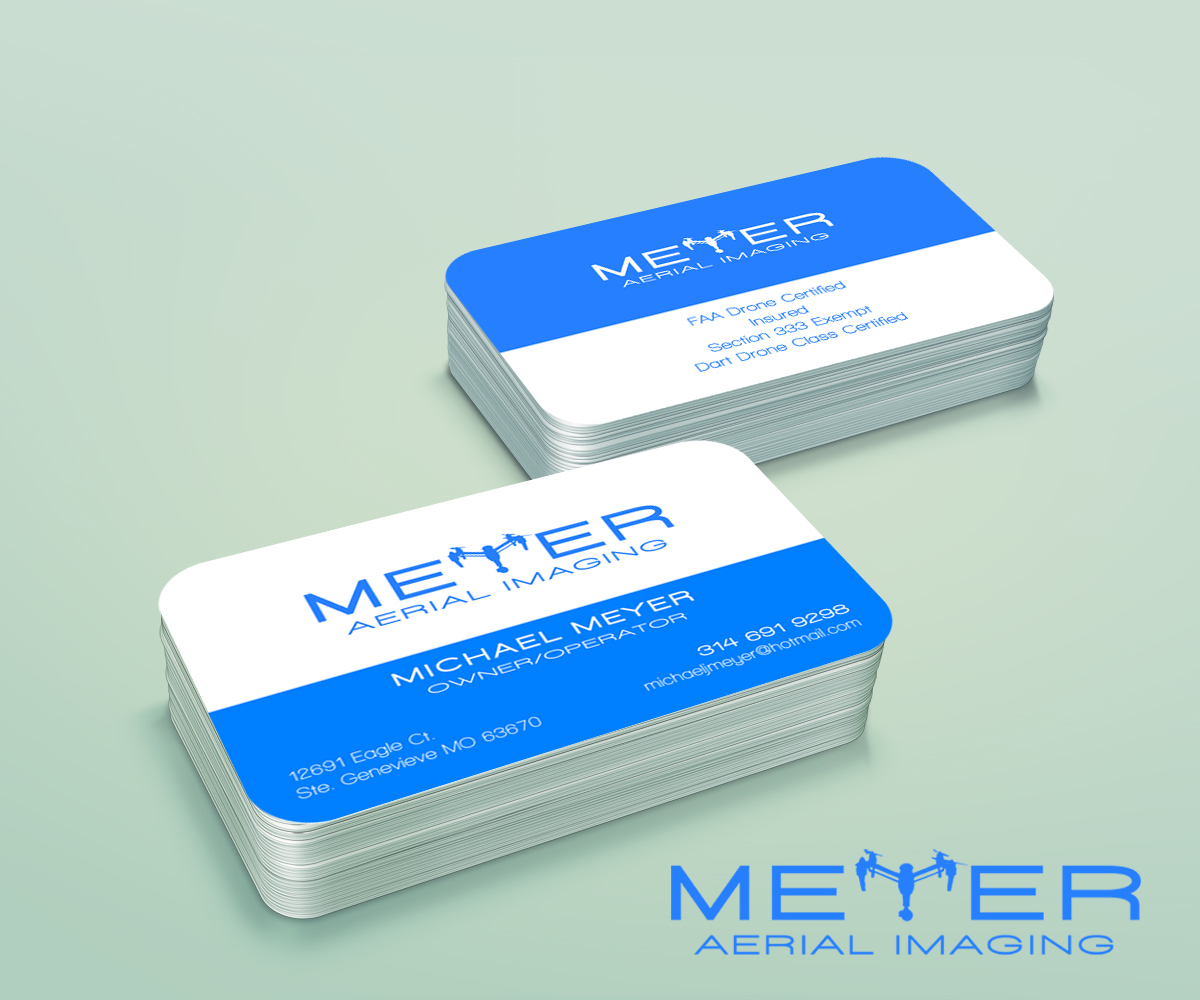 Diseño de Tarjeta de Presentación por R M para MEYER AERIAL IMAGING | Diseño #9659038