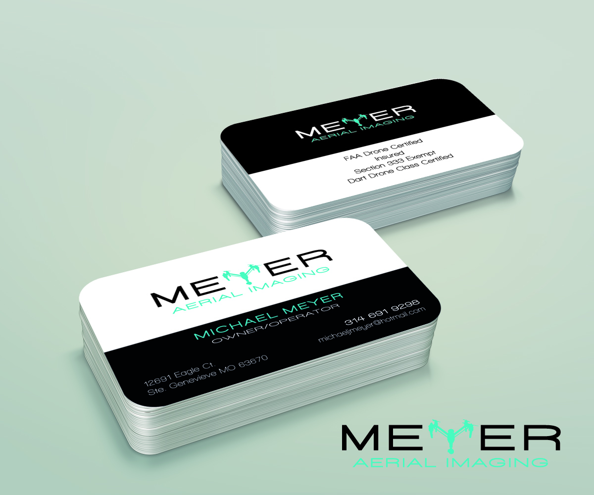 Business Card Design by R M for MEYER AERIAL IMAGING | Design #9669981