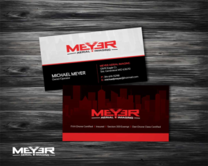 Business Card Design by diRtY.EMM for MEYER AERIAL IMAGING | Design: #9686719