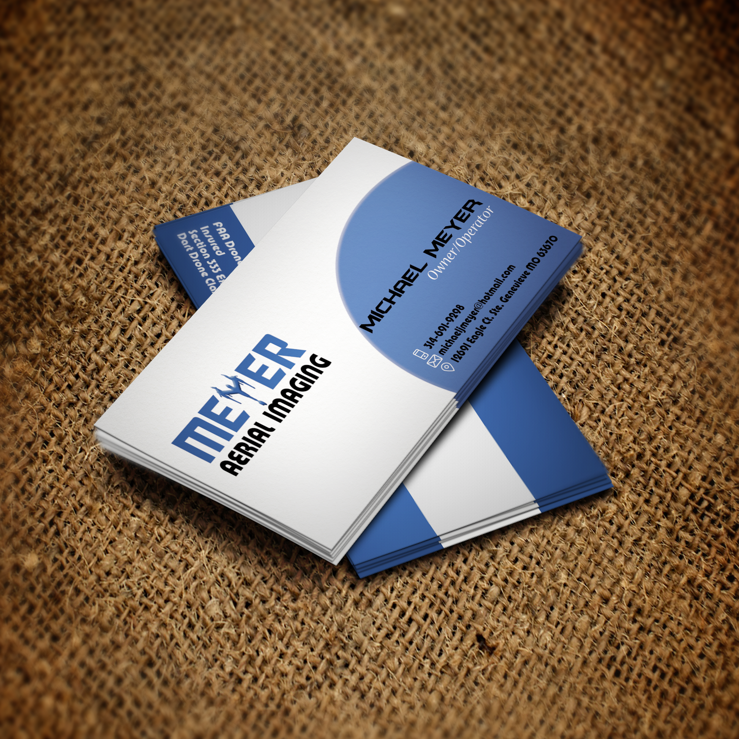 Diseño de Tarjeta de Presentación por Realkent para MEYER AERIAL IMAGING | Diseño #9659727